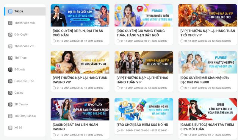 FUN88 – Link Vào Fun 88 – Fun88 App【2025】✔️ Mobile 31 Chương trình khuyến mãi và sự kiện hấp dẫn